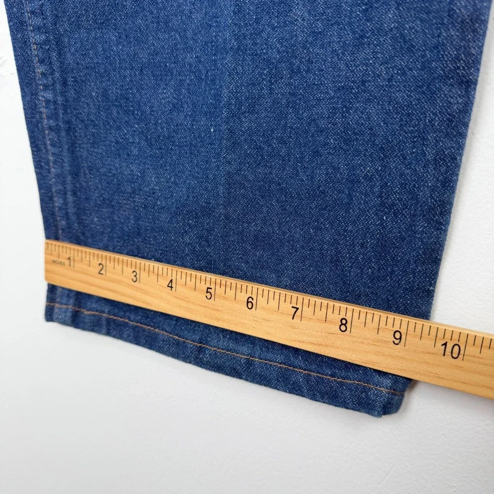 Vintage Wrangler Cowboy Cut 13MWZPW Mens Blue Denim Jeans 48x34 USA Made Indigo